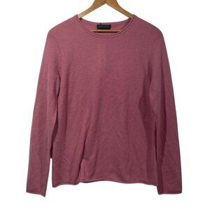 Investments Womens Wool Cashmere Blend Sweater Sz M Dusty Rose Pink NWT